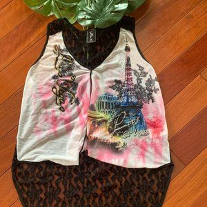 YMF Lace Back Las Vegas Top